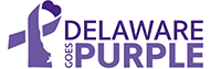 Delaware Goes Purple Logo